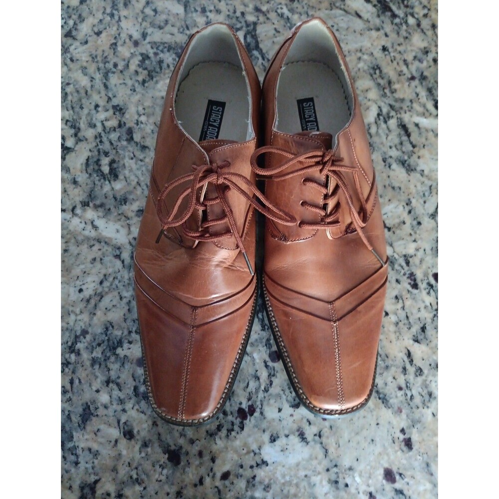 Men's Stacey Adams Tan Shoes Size 9 (9M) Shoes (See Pictures For Condition)